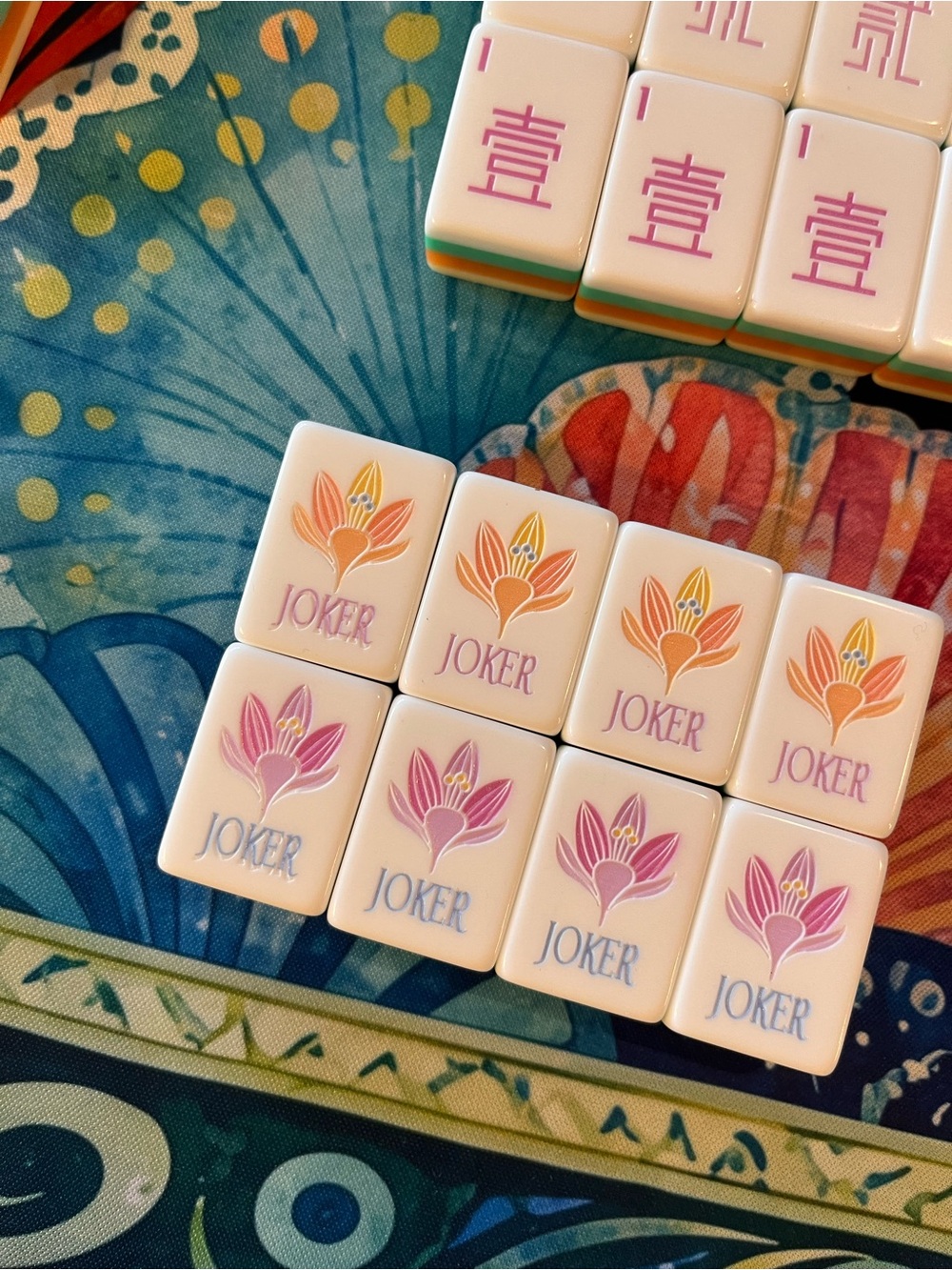 Mahjong Tile Set with Matching Mat - Picture 8 of 13